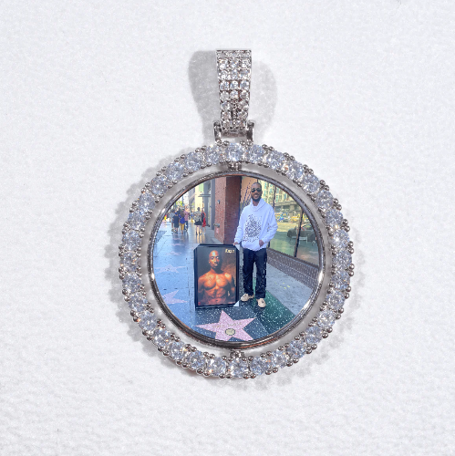 3D Spinning 2-Faced Custom Picture Pendant