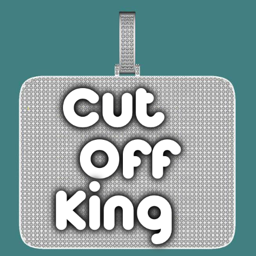 CUSTOM LETTER NECKLACE 3D BIG SQUARE