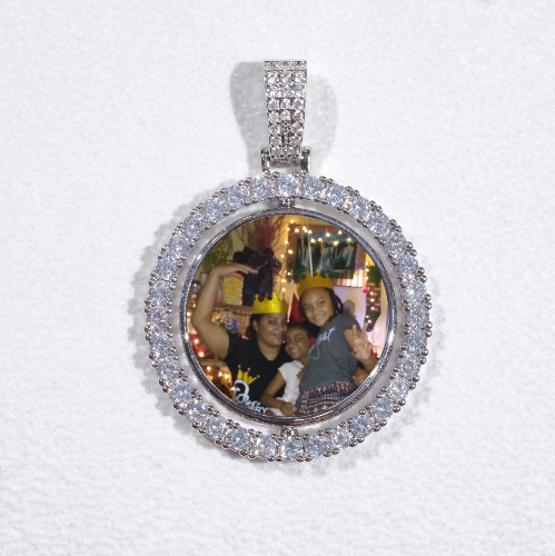 3D Spinning 2-Faced Custom Picture Pendant