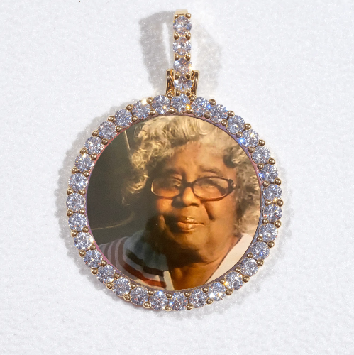 3D CIRCLE CUSTOM PICTURE PENDANT SMALL SIZE