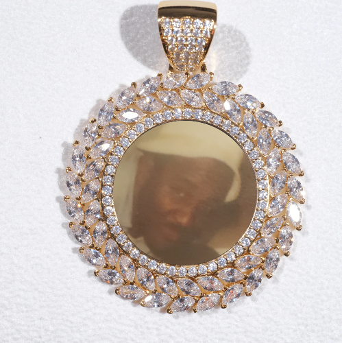 Large 3D Wheat Ear Custom Picture Pendant