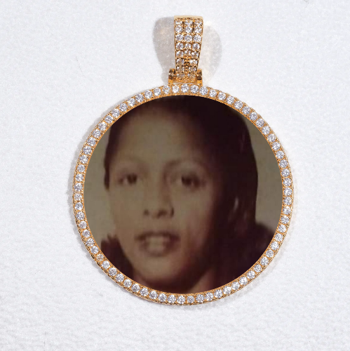 MEDIUM 3D CIRCLE CUSTOM PICTURE PENDANT