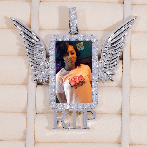 RIP WING 3D CUSTOM PICTURE PENDANT