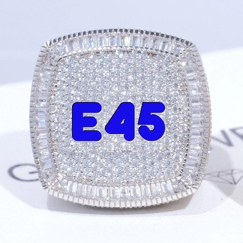 CUSTOM LETTER 3D ICED RING