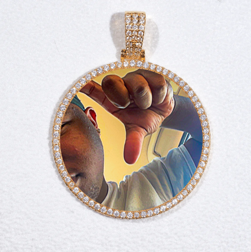 MEDIUM 3D CIRCLE CUSTOM PICTURE PENDANT