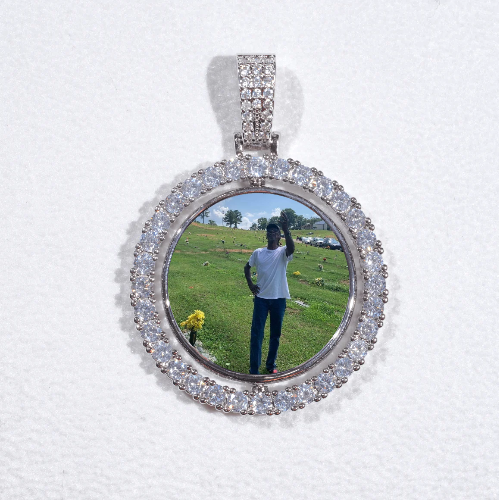 3D Spinning 2-Faced Custom Picture Pendant