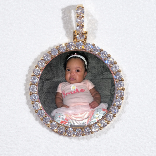 3D CIRCLE CUSTOM PICTURE PENDANT SMALL SIZE