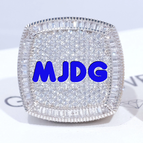 CUSTOM LETTER 3D ICED RING
