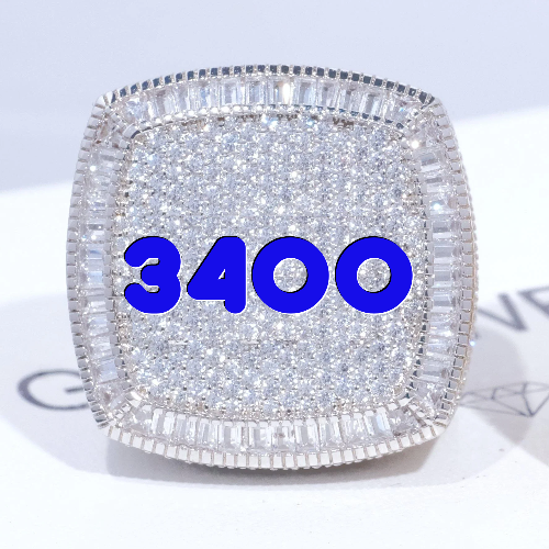 CUSTOM LETTER 3D ICED RING