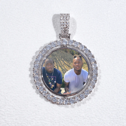 3D Spinning 2-Faced Custom Picture Pendant