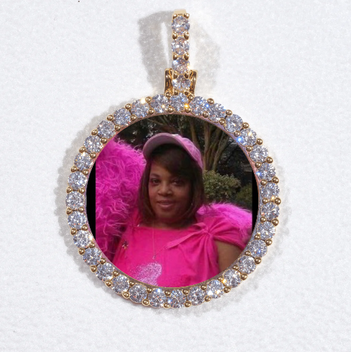 3D CIRCLE CUSTOM PICTURE PENDANT SMALL SIZE
