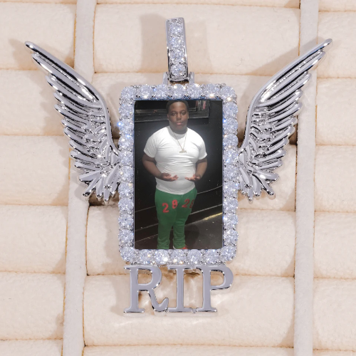 RIP WING 3D CUSTOM PICTURE PENDANT