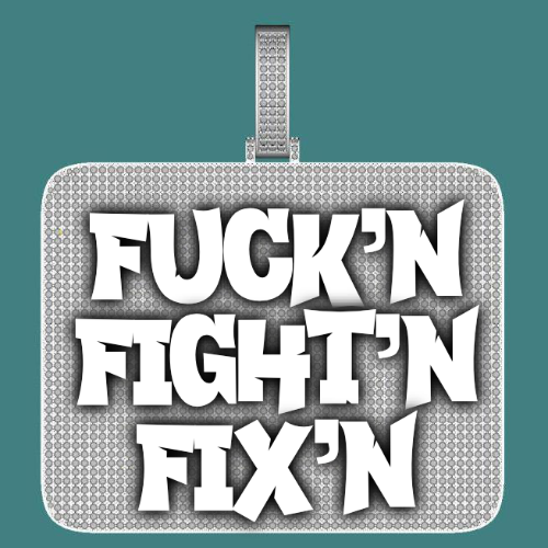 CUSTOM LETTER NECKLACE 3D BIG SQUARE