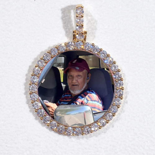 3D CIRCLE CUSTOM PICTURE PENDANT SMALL SIZE