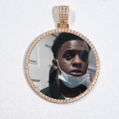 MEDIUM 3D CIRCLE CUSTOM PICTURE PENDANT