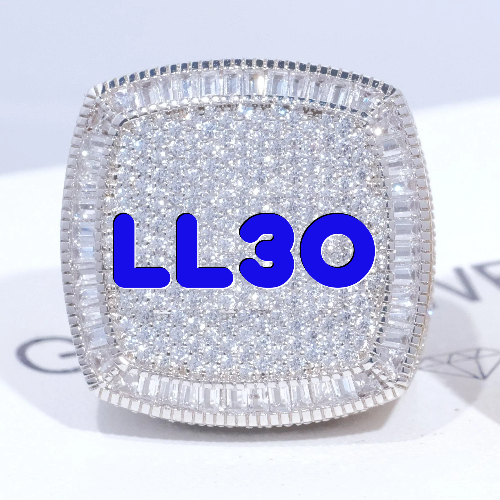 CUSTOM LETTER 3D ICED RING