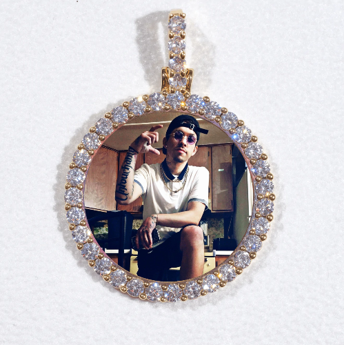 3D CIRCLE CUSTOM PICTURE PENDANT SMALL SIZE