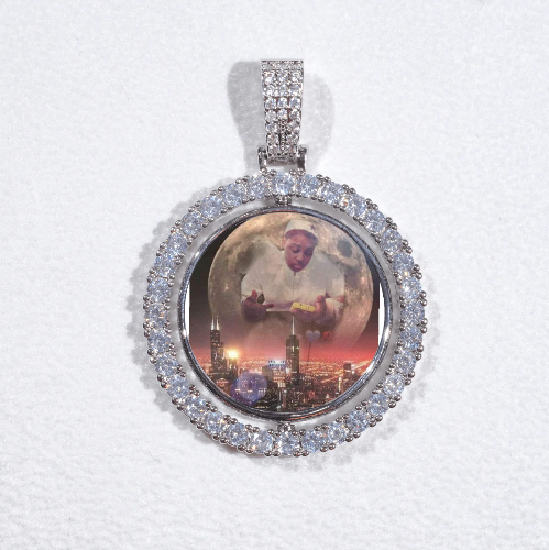 3D Spinning 2-Faced Custom Picture Pendant
