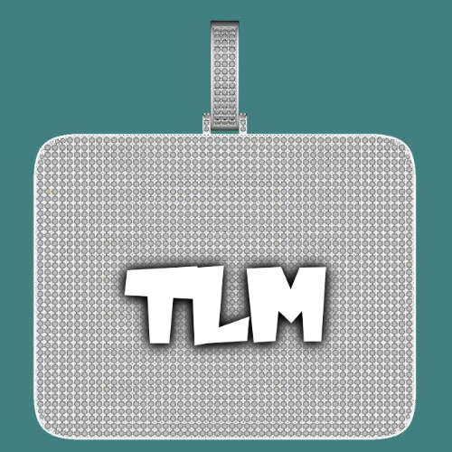 CUSTOM LETTER NECKLACE 3D BIG SQUARE
