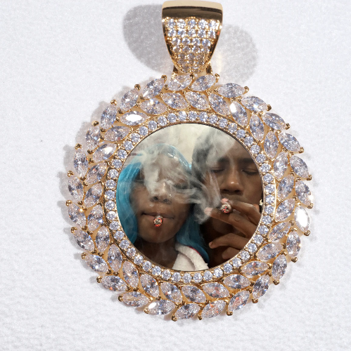 Large 3D Wheat Ear Custom Picture Pendant