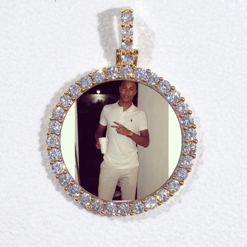 3D CIRCLE CUSTOM PICTURE PENDANT SMALL SIZE