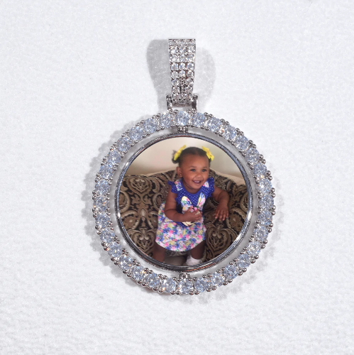 3D Spinning 2-Faced Custom Picture Pendant