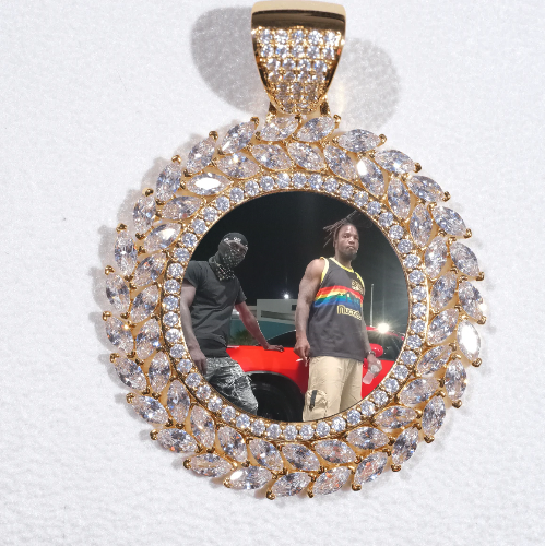 Large 3D Wheat Ear Custom Picture Pendant