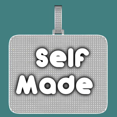 CUSTOM LETTER NECKLACE 3D BIG SQUARE