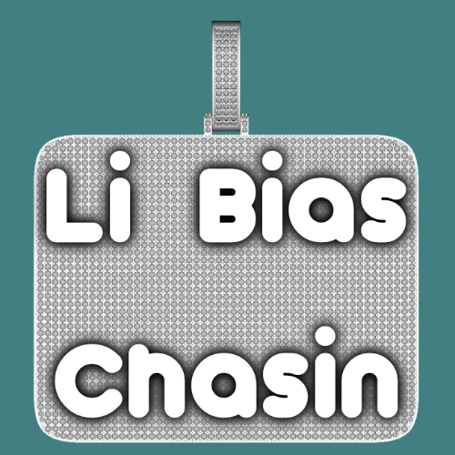 CUSTOM LETTER NECKLACE 3D BIG SQUARE
