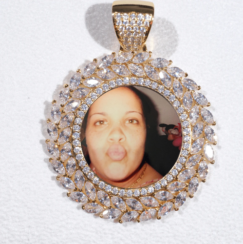Large 3D Wheat Ear Custom Picture Pendant