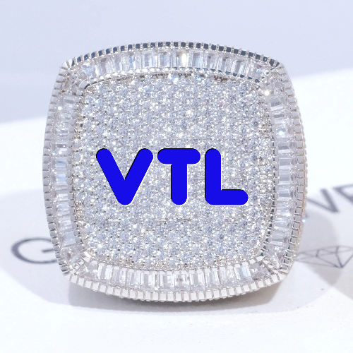 CUSTOM LETTER 3D ICED RING