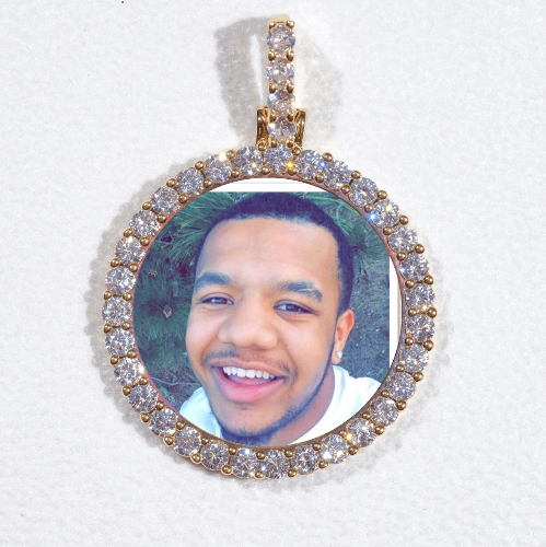 3D CIRCLE CUSTOM PICTURE PENDANT SMALL SIZE