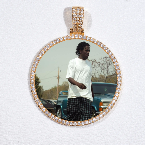 MEDIUM 3D CIRCLE CUSTOM PICTURE PENDANT
