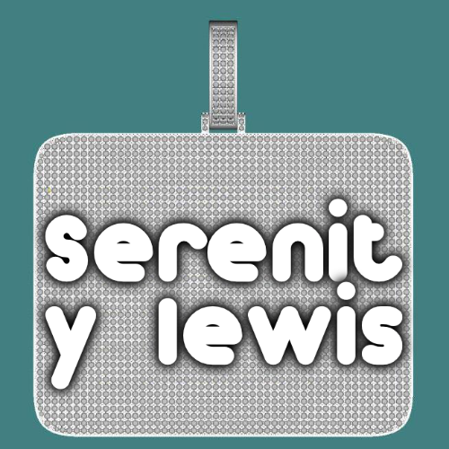 CUSTOM LETTER NECKLACE 3D BIG SQUARE