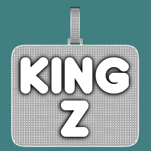 CUSTOM LETTER NECKLACE 3D BIG SQUARE