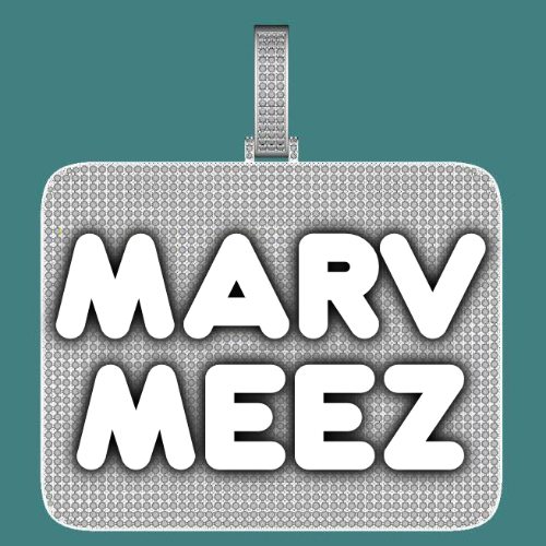 CUSTOM LETTER NECKLACE 3D BIG SQUARE