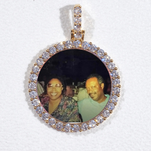 3D CIRCLE CUSTOM PICTURE PENDANT SMALL SIZE