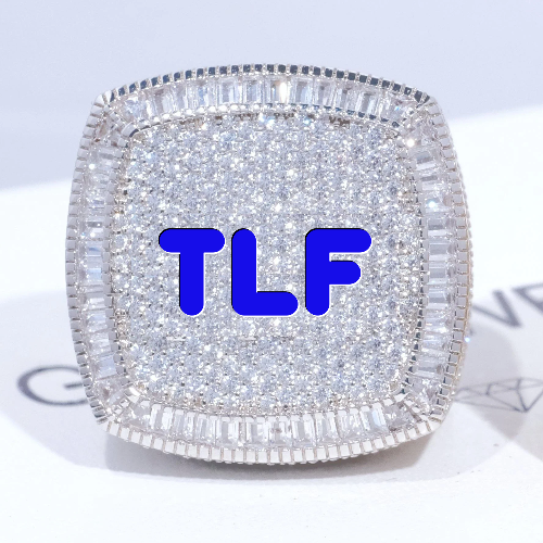 CUSTOM LETTER 3D ICED RING