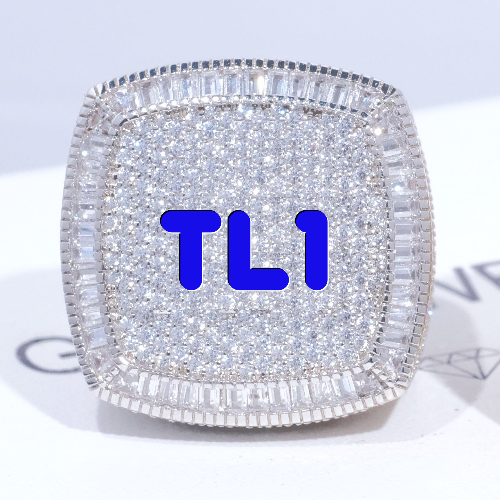 CUSTOM LETTER 3D ICED RING