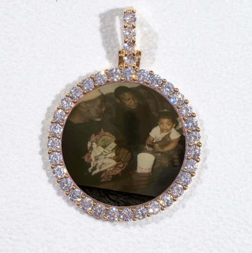 3D CIRCLE CUSTOM PICTURE PENDANT SMALL SIZE