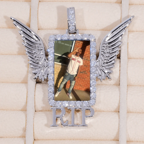 RIP WING 3D CUSTOM PICTURE PENDANT