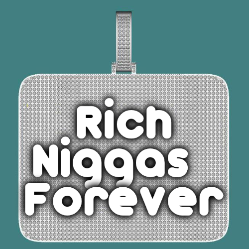 CUSTOM LETTER NECKLACE 3D BIG SQUARE
