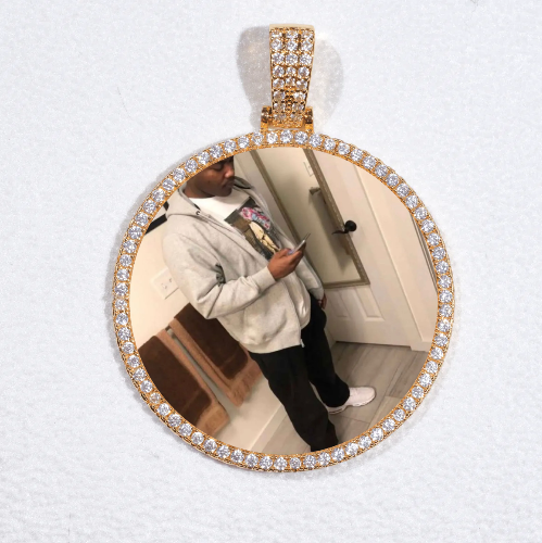 MEDIUM 3D CIRCLE CUSTOM PICTURE PENDANT