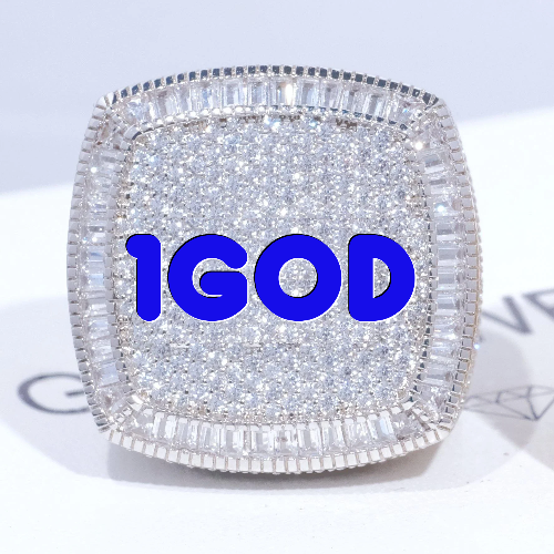 CUSTOM LETTER 3D ICED RING