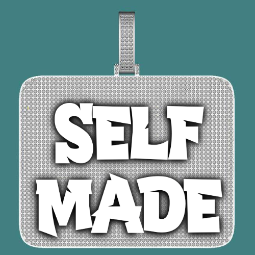 CUSTOM LETTER NECKLACE 3D BIG SQUARE