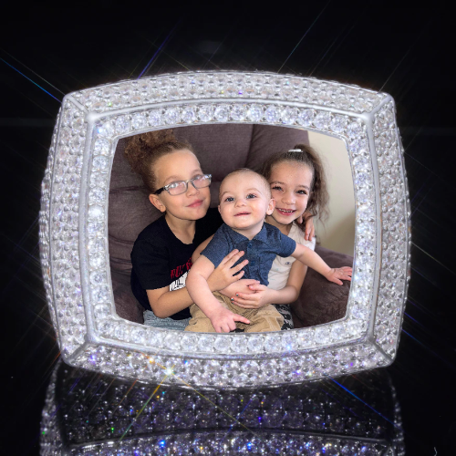 3D CUSTOM PICTURE ICED RING