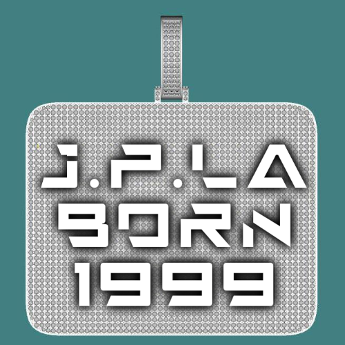 CUSTOM LETTER NECKLACE 3D BIG SQUARE