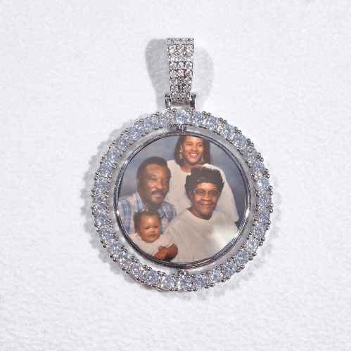 3D Spinning 2-Faced Custom Picture Pendant