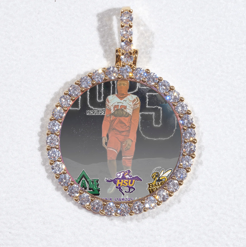 3D CIRCLE CUSTOM PICTURE PENDANT SMALL SIZE