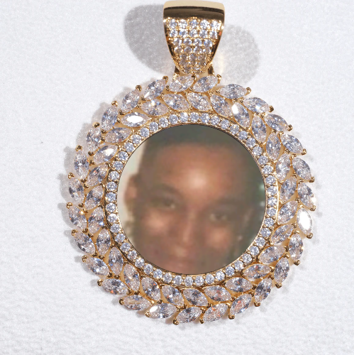 Large 3D Wheat Ear Custom Picture Pendant